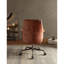 Chaise de bureau Hamilton en cuir fleur-1624627882