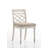 Aquina Off White Contemporary Fabric Dining Chair Set of 2