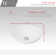 STYLISH 15-3/4"L White Oval Vessel Sink