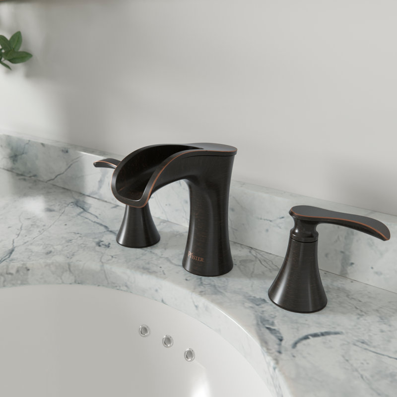 Jaida Widespread Bathroom Faucet with Drain Assembly, Tuscan Bronze