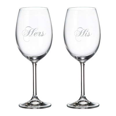 15.25 oz. Crystal Red Wine Glass Set