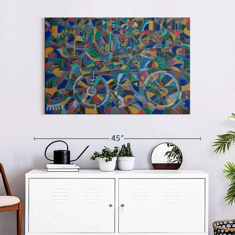 Mehar The Last Cyclist, 26" H x 39" W