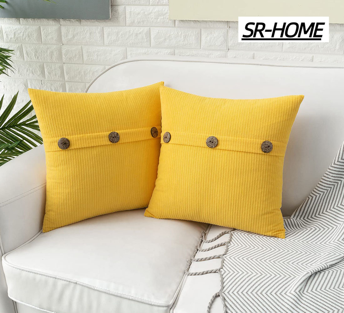 SR-HOME Geometric Chenille Pillow Cover