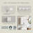 29.5" Laundry Room Cabinets Wall Mounted