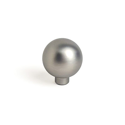 Heritage Designs Harmony Round Knob - 1-1/16 " Diameter Cabinet Knob Satin Nickel - Contemporary Hardware for Drawers & Cabinets
