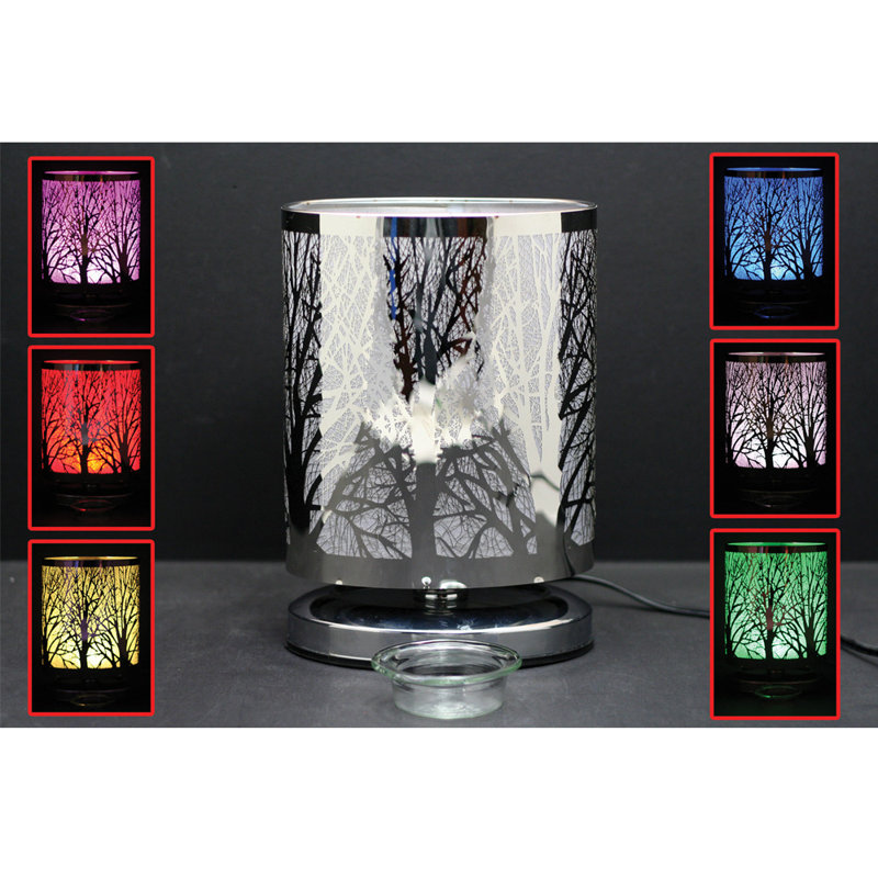 Lampe de table argentée 8,5 po Carrie-Ann