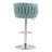 360° Fabric Cover Swivel Bar Stools Set Of 2, Adjustable Counter Height Bar Chairs With Woven Back & Footrest, Silver Chromed  Bar Stools For Kitchen Island, Cafe, Pub-1297237660