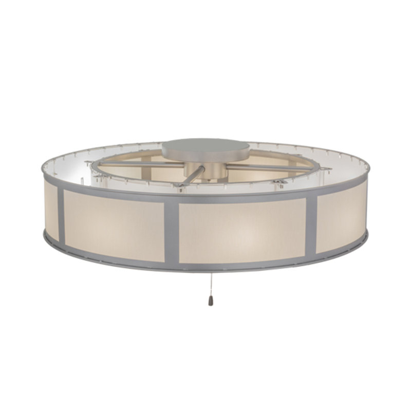 Smythe Craftsman Downrod Flush Mount Ceiling Fan