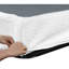 Grand sommier avec base en métal noir - Structure en tissu texturé avec 12 lattes, capacité de poids de 700 lb, assemblage facile, cadre de 8,5 po, surface de 700 lb, installation, 8,5 po-1194352012
