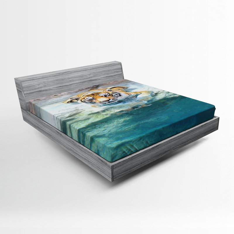 Safari Microfiber Fitted Sheet, Queen Fitted Sheet