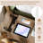1 Pcs End Table With Charging Station Flip Top Bedside Table With Usb Ports & Outlets Brown