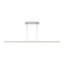 Mick De Giulio Stagger 1-light Linear Chandelier in Polished Stainless Steel with Acrylic shade-390554727