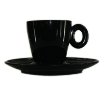 Polycarbonate Espresso Cup with Saucer - 12 Pieces - Olivine