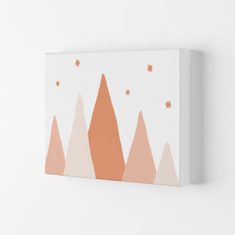 Blush Mountains By Orara - Print, No Framed, 30cm H x 21cm W x 1cm D
