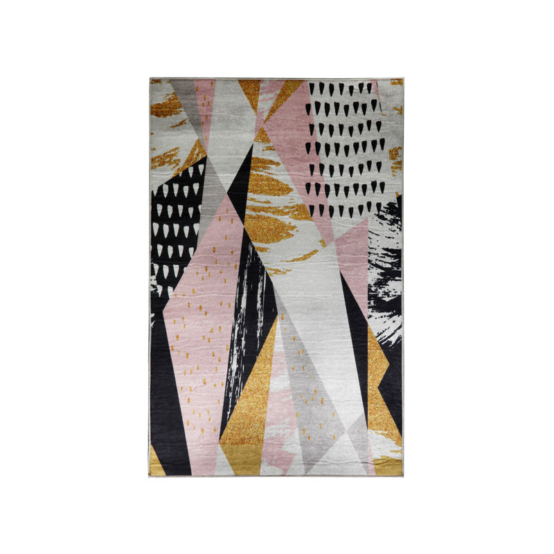 Tapis d'entrée de qualité supérieure, impression numérique 3D, 39,4 x 59,1 pouces | 100% polyester, antibactérien, antidérapant | Hauteur des poils: 0,04 po, lavable à la machine, idéale pour décorer le salon et le vestibule