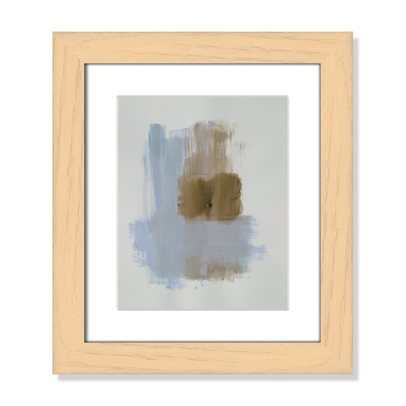 Esmeray "Powder Room Wash IV" Print, 16.5" H x 14.5" W x 1.25" D, Natural Cube Frame Matted