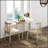 35 Inch Collapsible Drop Leaf Table, Space-Saving Design with Solid Wood Legs for Small Kitchens and Dining Rooms