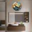 Superbe horloge murale sculpture de baleine, horloge murale 24 po