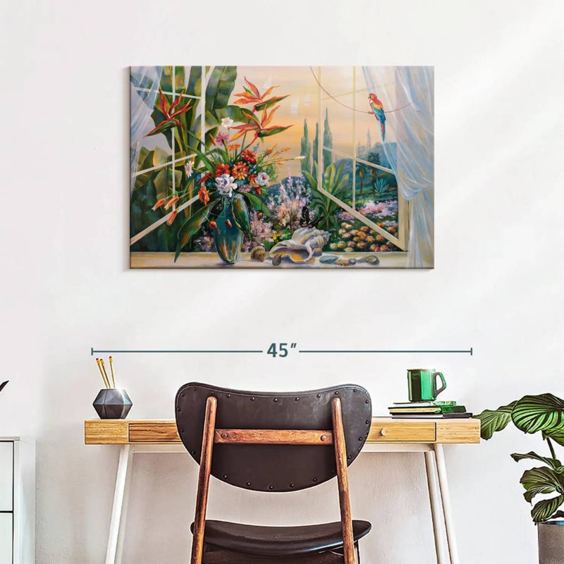 Lilie Window, 24" H x 36" W