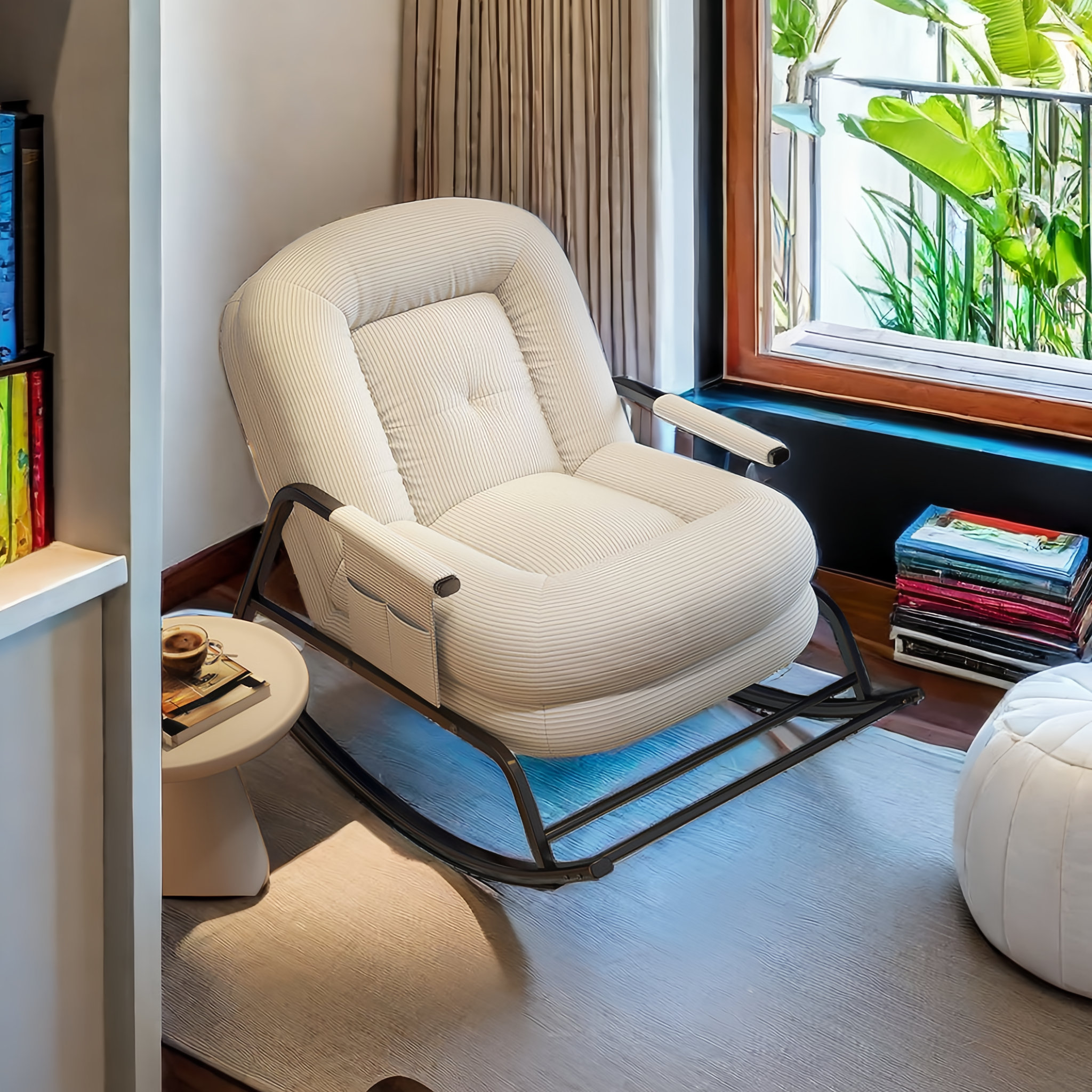 Corrigan Studio® Modern Upholstered Rocking Chair | Wayfair