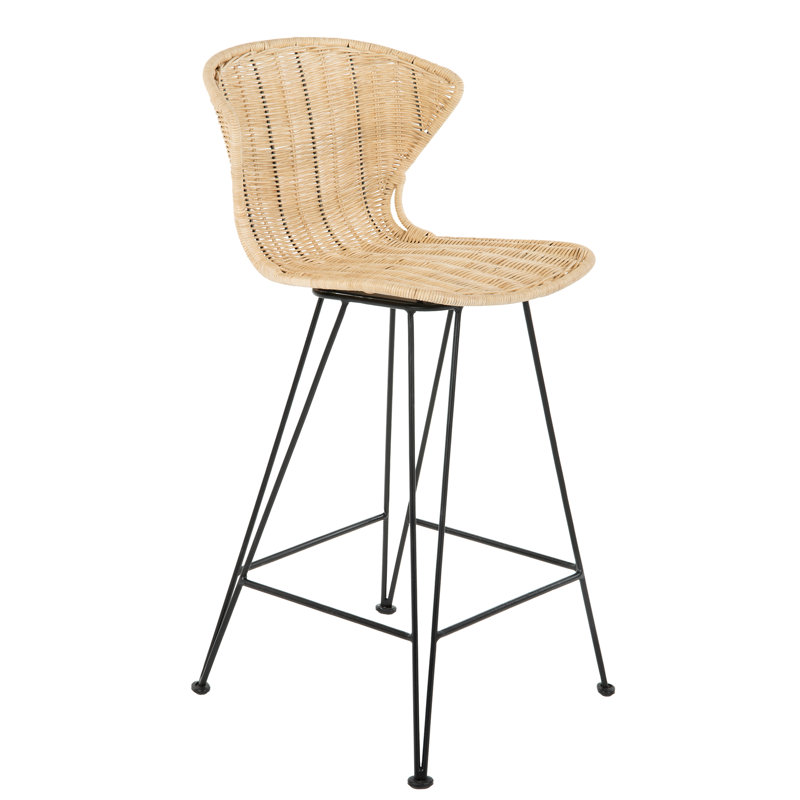 Meier Wicker Counter Stool, Counter Stool (25" Seat Height)