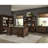 Stigham Burnished Oak Bookcase With 2-Door Cabinet