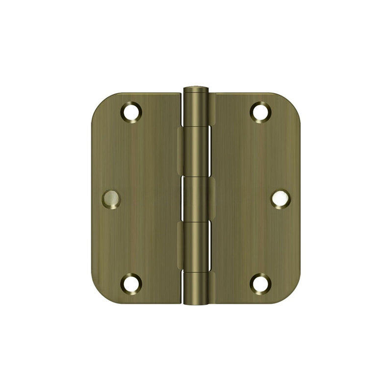 Steel Butt Bearing Hinge, Antique Brass