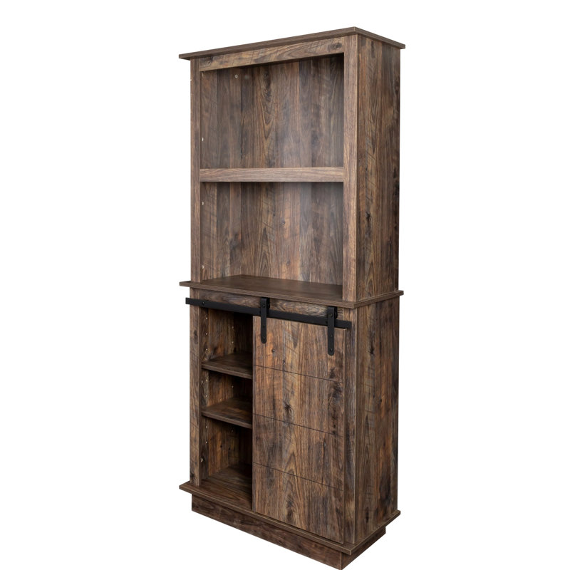 Buffet de cuisine rustique avec huche, buffet de rangement pour garde-manger, buffet moderne DAGEDAGEW33164007