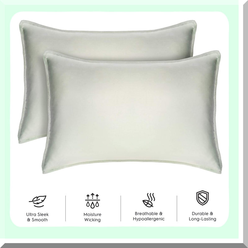 CoolBamboo SilkTouch Twin Duvet Set - 400TC, Anti-Static Nude - Includes 1 Pillow Sham - Cooling Bamboo Bedding - 2 Pieces