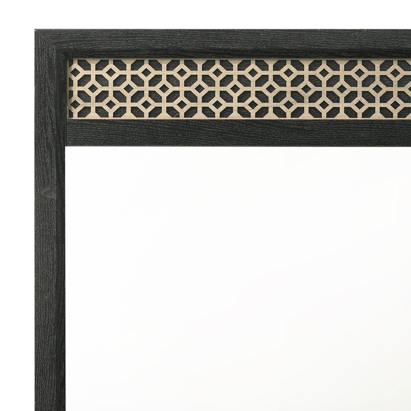 Commode miroir noir