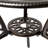 Calista Vintage Garden Cast Aluminum Outdoor Bistro Table with Decorative Pattern and Weather-Resistant Finish (Chair Not Included)