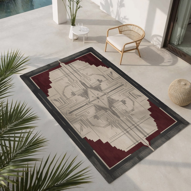 Noble Crest Indoor And Outdoor Area Rug, Rectangle 2' x 3'