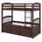 Wood Bunk Bed With Trundle And Drawers-865284772