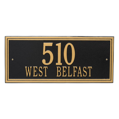 Double Line 2-Line Wall Address Plaque