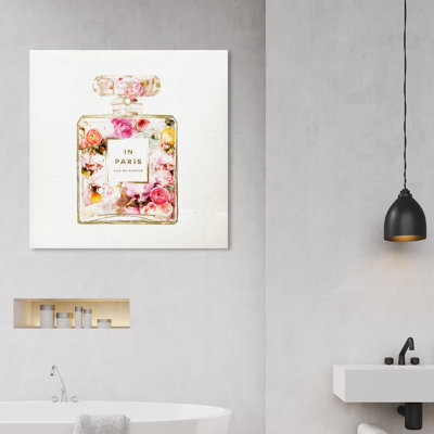 « paris floral parfum », impression encadrée