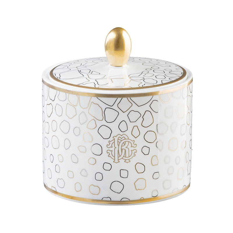 Sugar Pot GIRAFFE   diam. 3.3 in, H 3.5 in