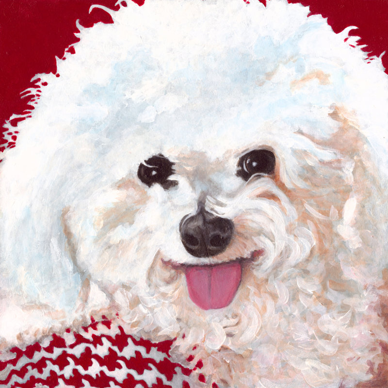 Dlynns Dogs - Marie by Dlynn Roll - Wrapped Canvas Painting, 51cm H x 51cm W