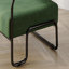 Fauteuil de salon en fer, fauteuil individuel paresseux, fauteuil de balcon (couleur: vert)