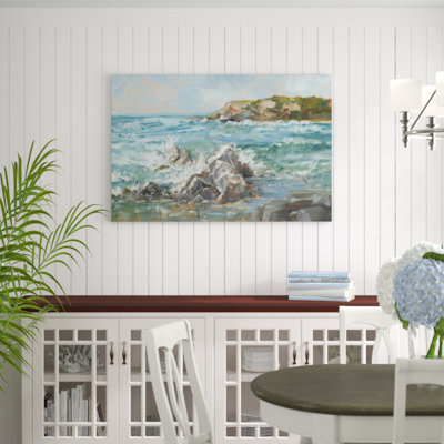 «Impasto Ocean View II», peinture sur toile