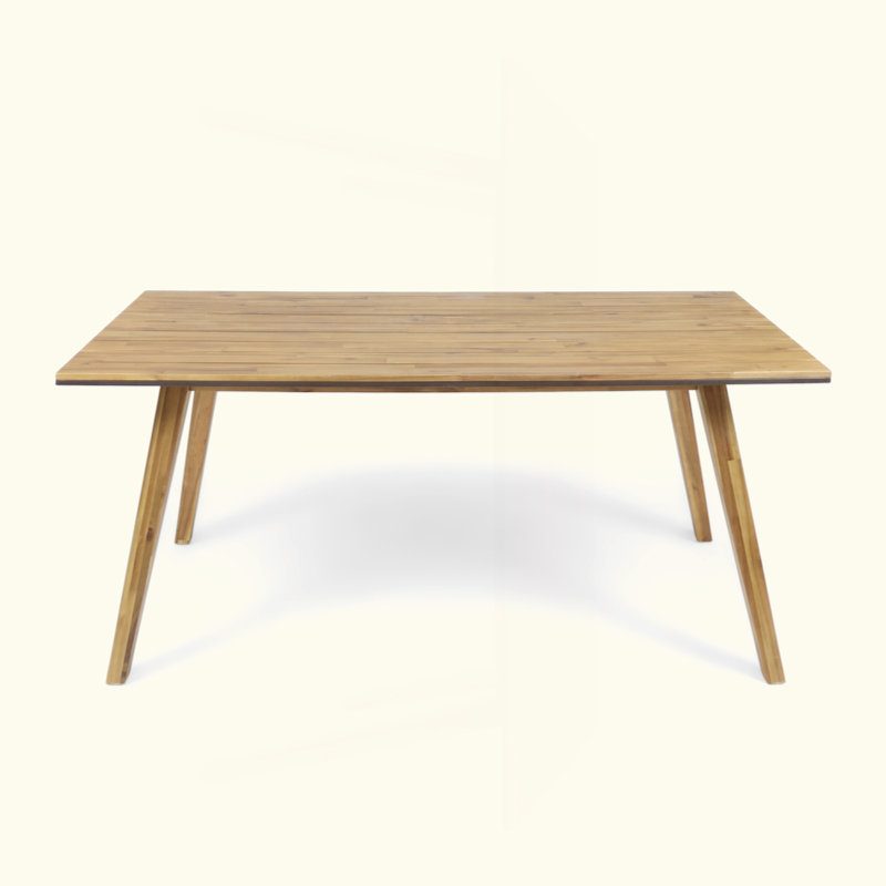 Outdoor Solid Wood Dining Table,Patio Kitchen Table 
