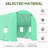 Outsunny Walk-In Tunnel Hoop Greenhouse, Polyethylene PE Cover, Steel Frame, Roll-Up Zipper Door & Windows For Flowers, Vegetables, Tropical Plants-110646399