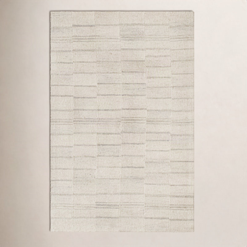 Demie Wool Striped Indoor Rug, Rectangle 8'10" x 12'