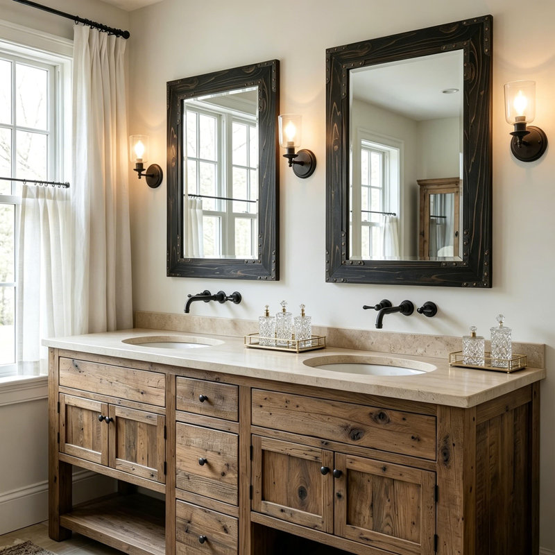 Miroir de salle de bain Farmhouse