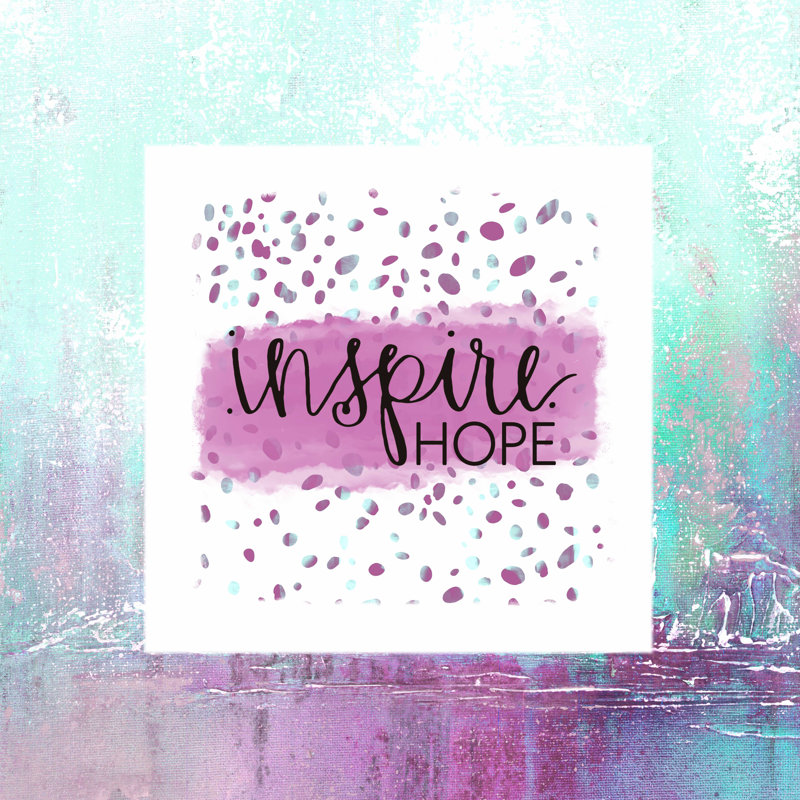 " Hope Inspired " Painting Print, 12" H x 12" W