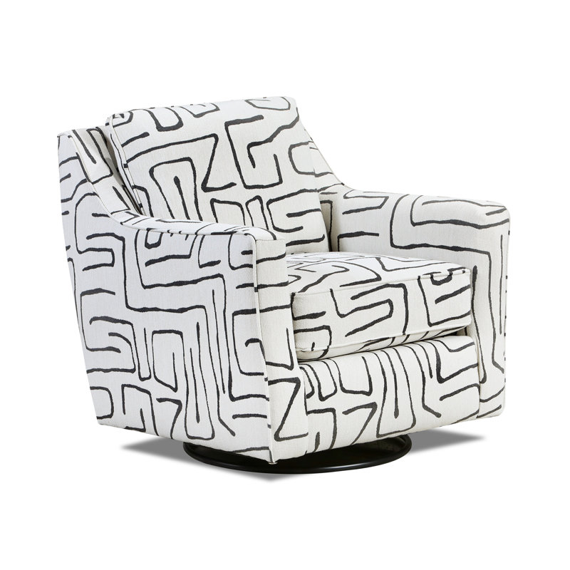 Upholstered Swivel Accent Chair