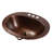 Seville 20" Drop-In Bathroom Sink in Aged Copper