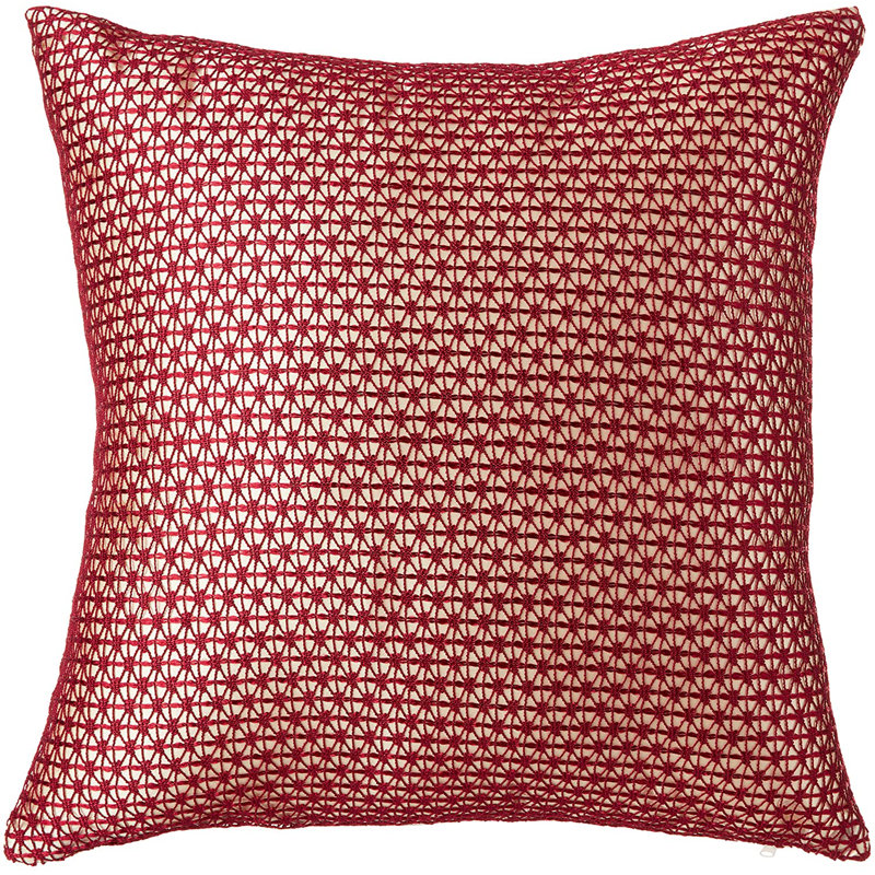 Lin Marvelous Marvelous, Bourgogne, Housse de coussin seulement - sans coussin