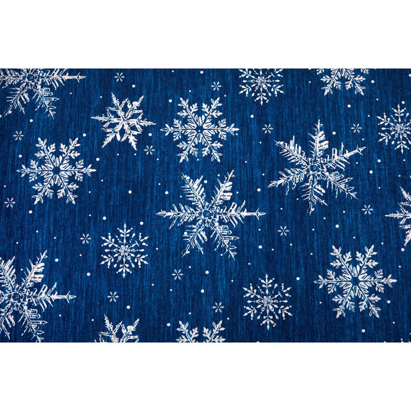 Washable Area Rug, Blue, 80*150cm