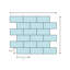 0.5" x 1" Seashell Mosaic Tile in Natural