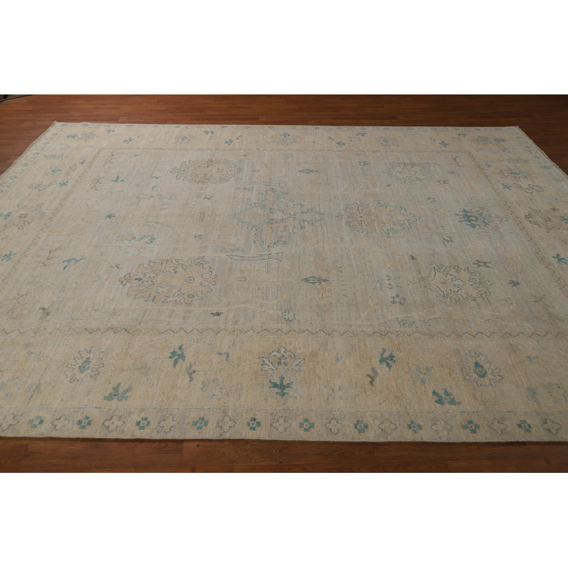 Vegetable Dye Oushak Turkish Area Rug 8x11